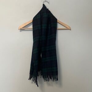 Pendleton authentic black Watch tartan Plaid Blue and Green Virgin Wool Scarf